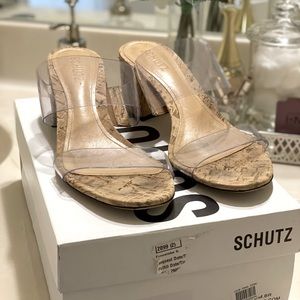 Gently used Shultz clear PVC slides
